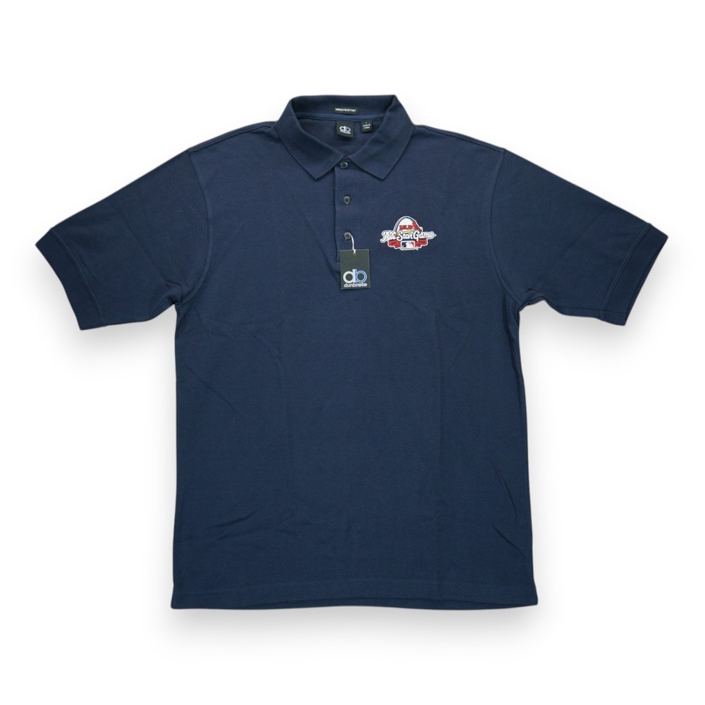 NWT 2009 MLB All-Star Game Polo Shirt MENS Large Navy Blue St Louis Cardinals